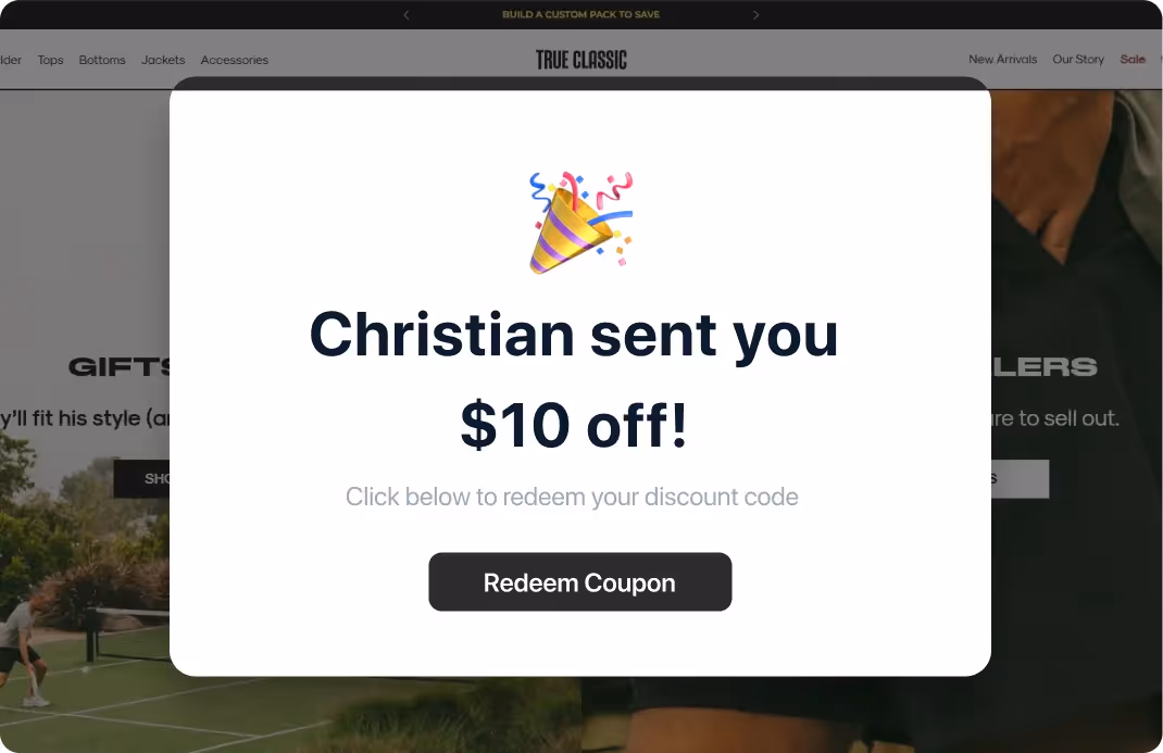 auto-generated unique tracking links for affiliate programs
