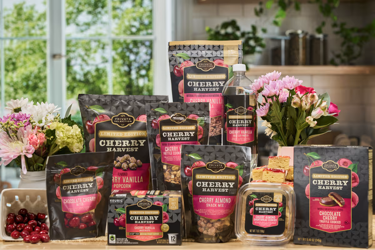 Kroger's line of cherry-themed products based on social listening