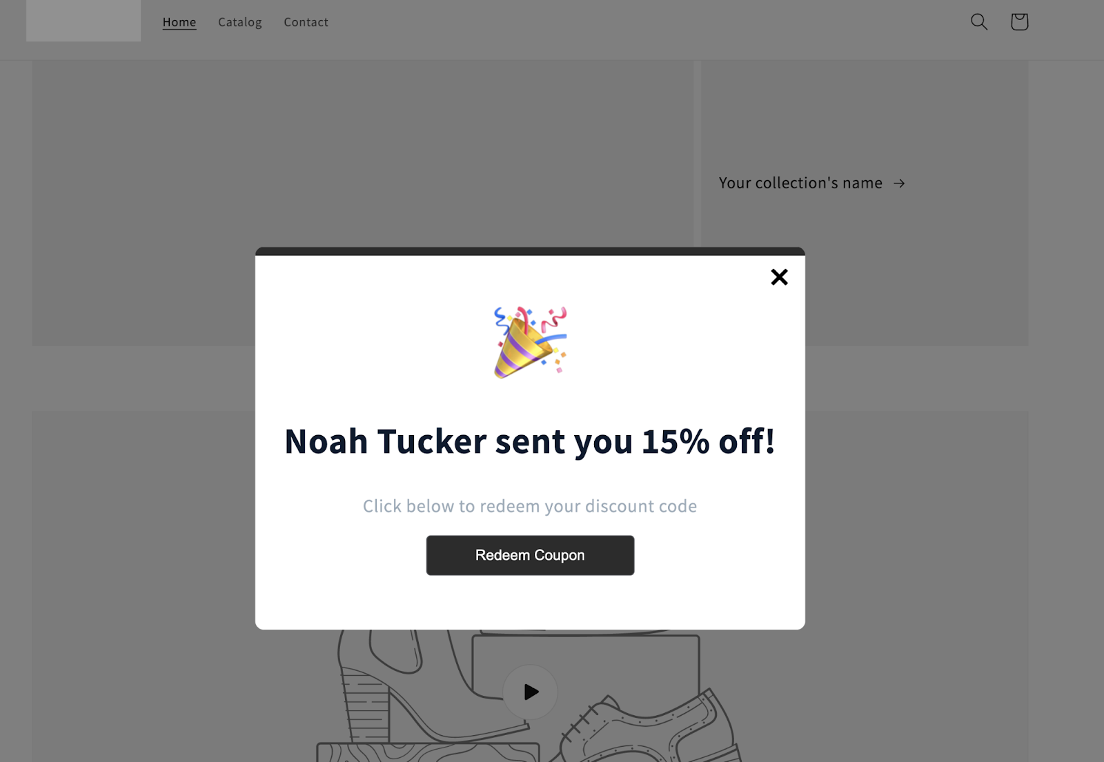 Example of one time codes to prevent coupon abuse
