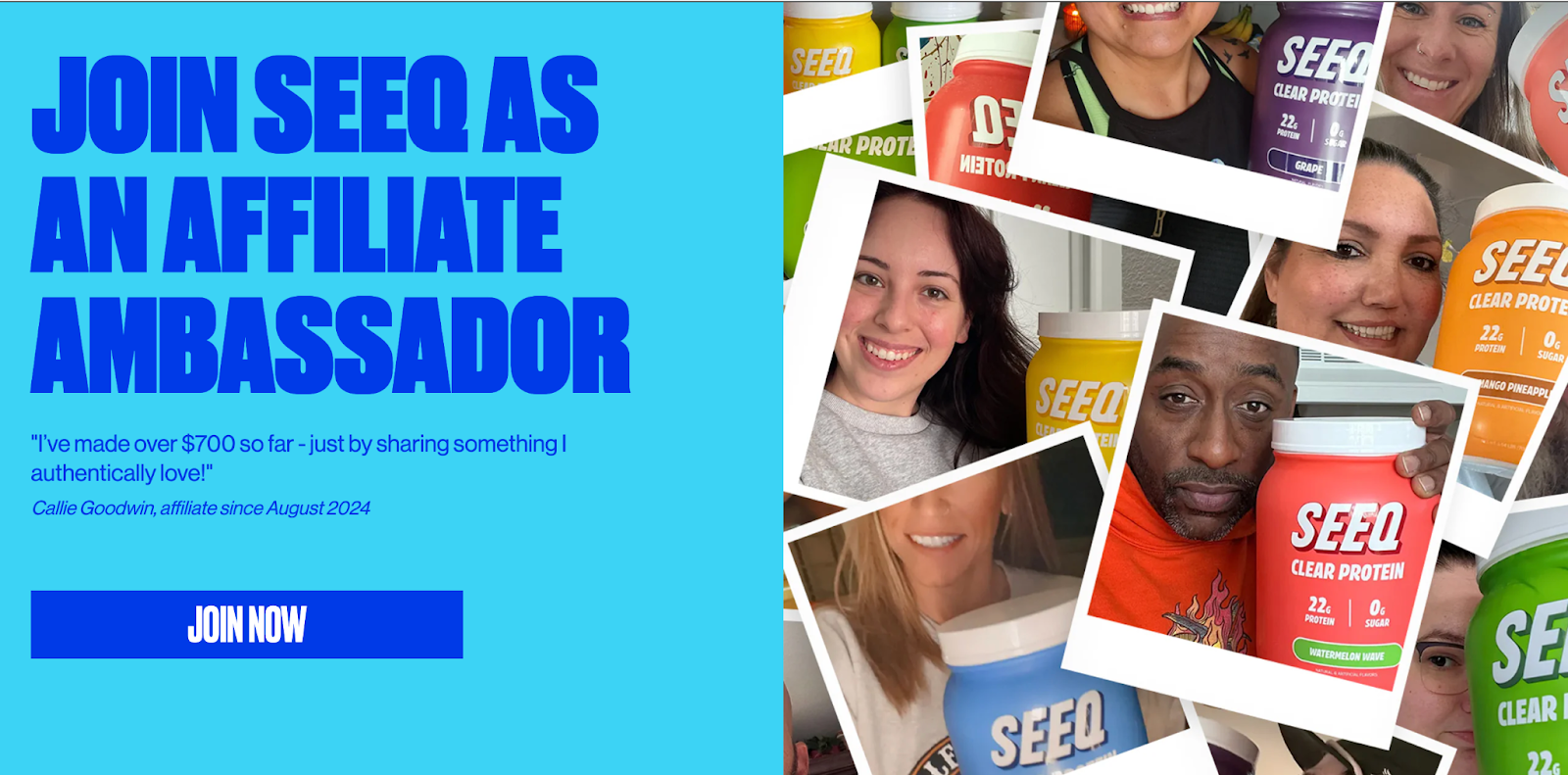 Seeq affiliate ambassador program details