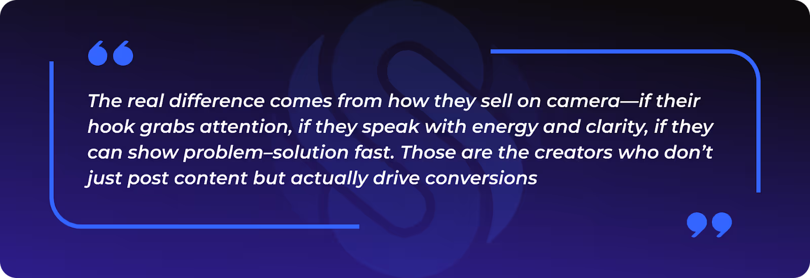 Finding creators who are proven to sell