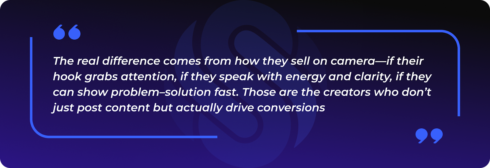 Finding creators who are proven to sell