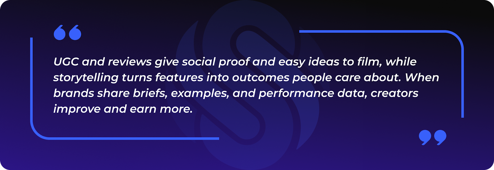 Content is what keeps partnerships alive. UGC, reviews, and storytelling create a loop of social proof and reusable assets.