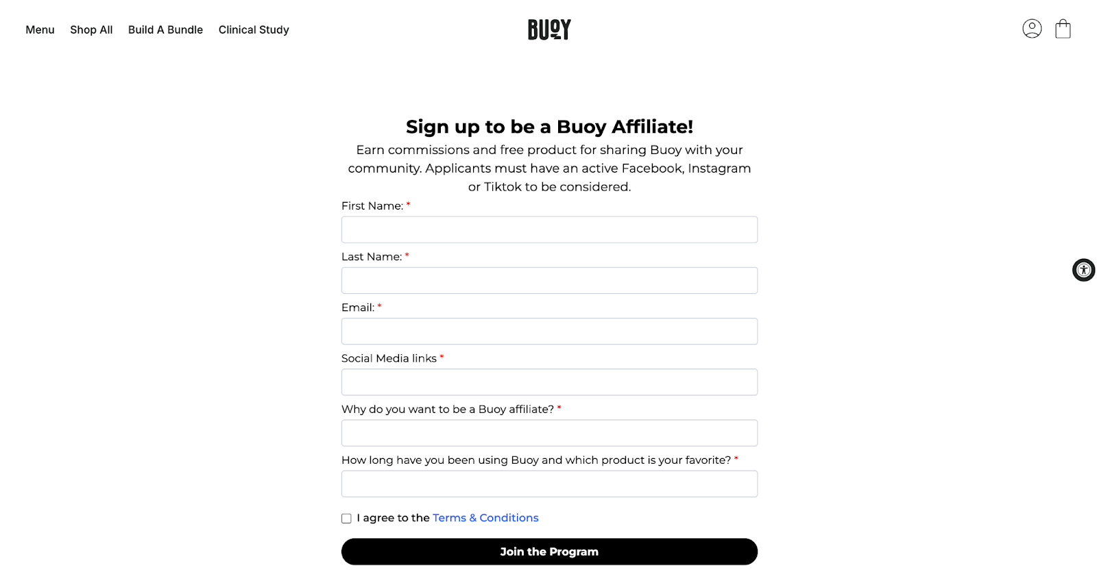 Buoy uses Social Snowball to track its affiliate program