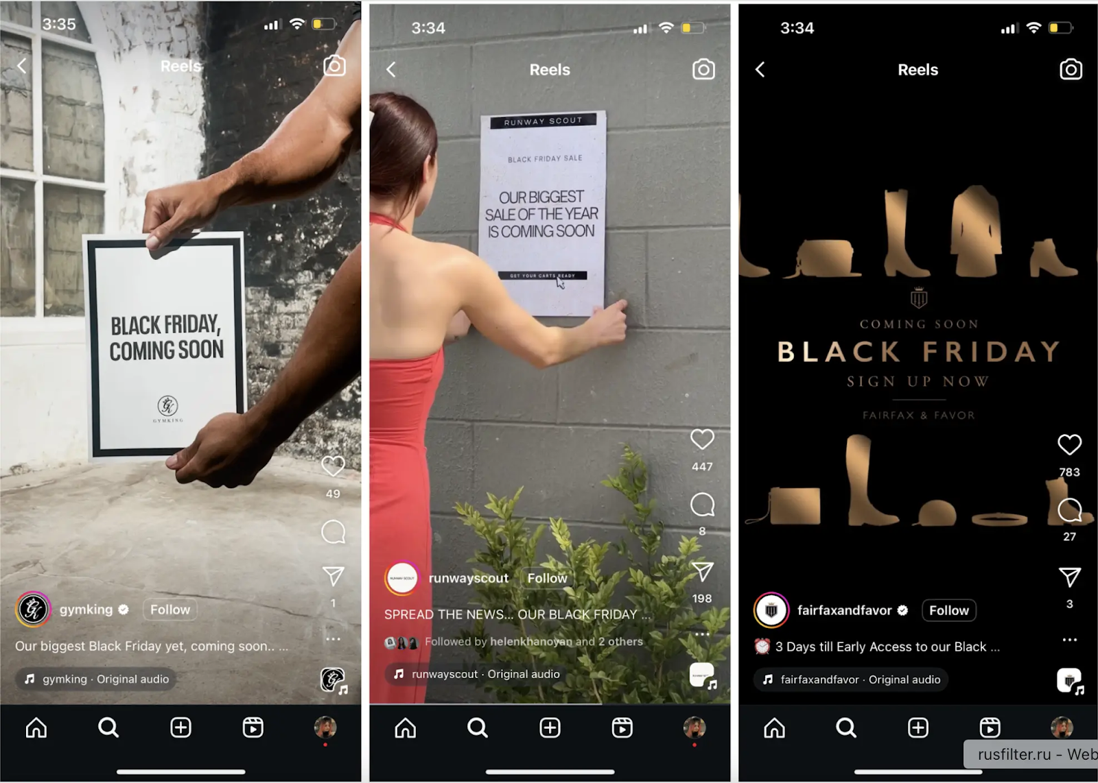 Social media posts to build BFCM hype