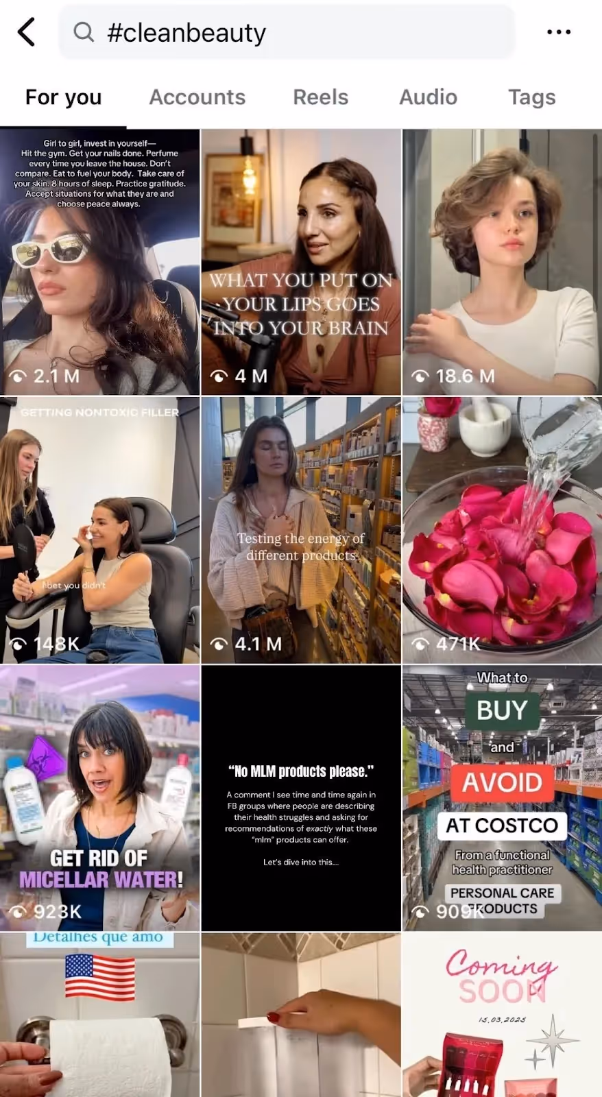 Find the right creators on social media using hashtags