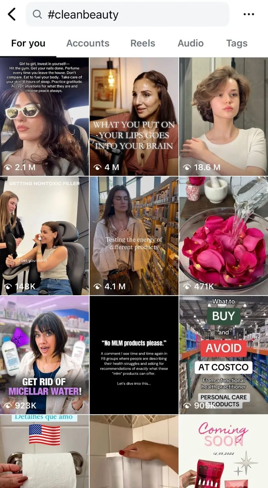 Find the right creators on social media using hashtags