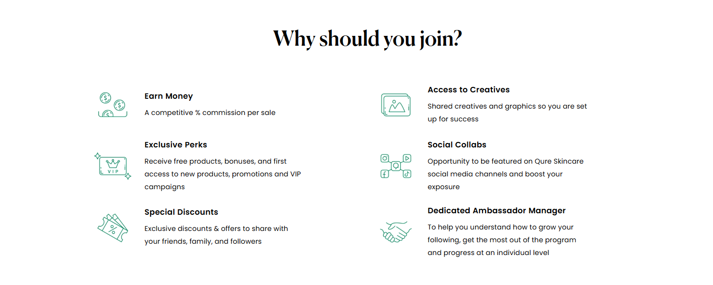 Qure affiliate program rules for potential partners