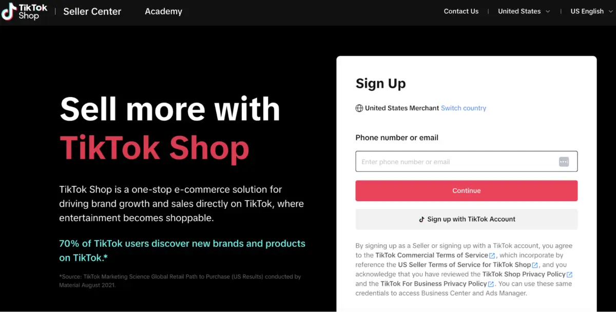 TikTok Seller Center
