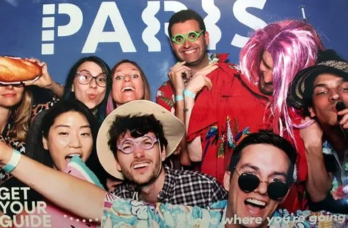 Photo booth fun at our Rebrand Launch Party 2018