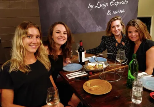 Me with 2 members of the ANZ team and our regional director, Julia Randow in Sydney in 2018: ( from left to right: Olivia Matis, Tilly Hemperger, me, Julia Randow)