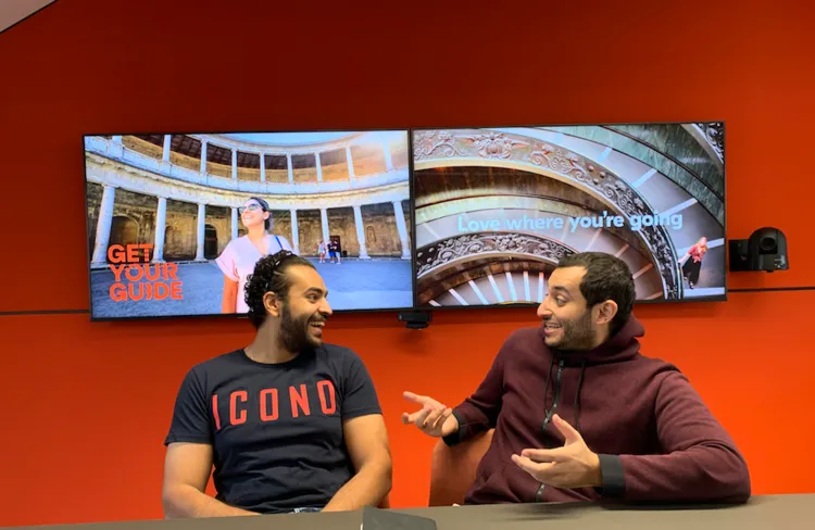 Ahmed and Ashraf in our Berlin HQ