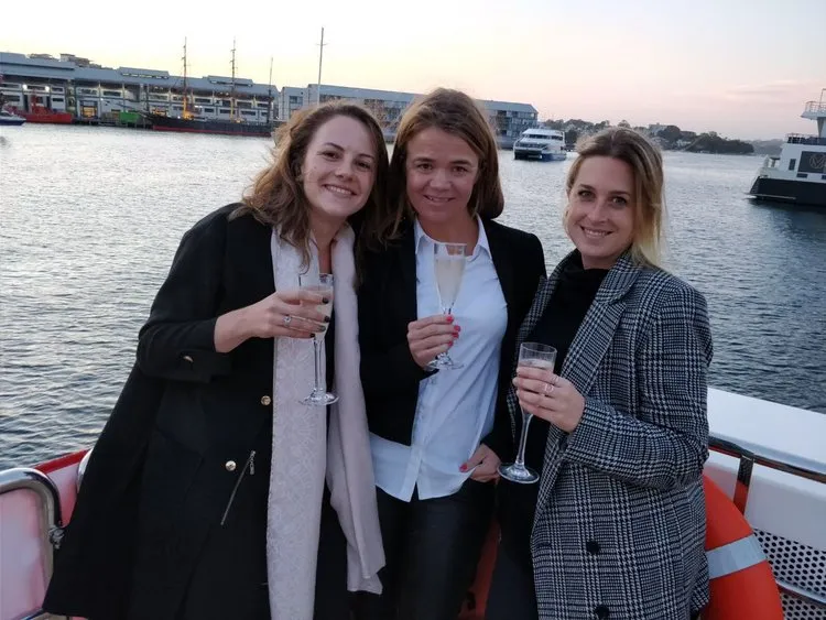 Julia, Tilly and Stephanie celebrating success! From left to right: Tilly, Julia, Stephanie.