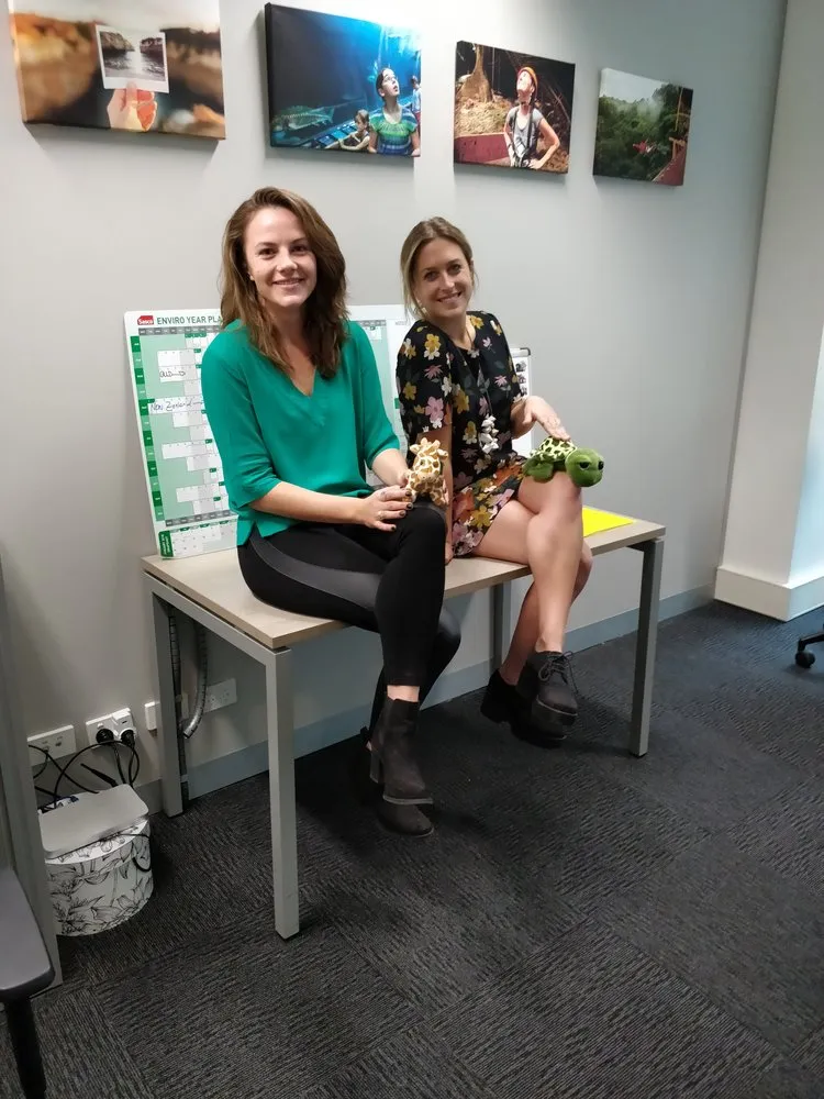 Tilly and Stephanie from our Sydney office. The Core Values proudly hung on the wall!