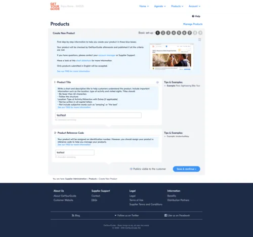 The old activity on-boarding flow