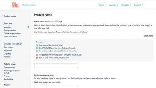 The new activity on-boarding flow.