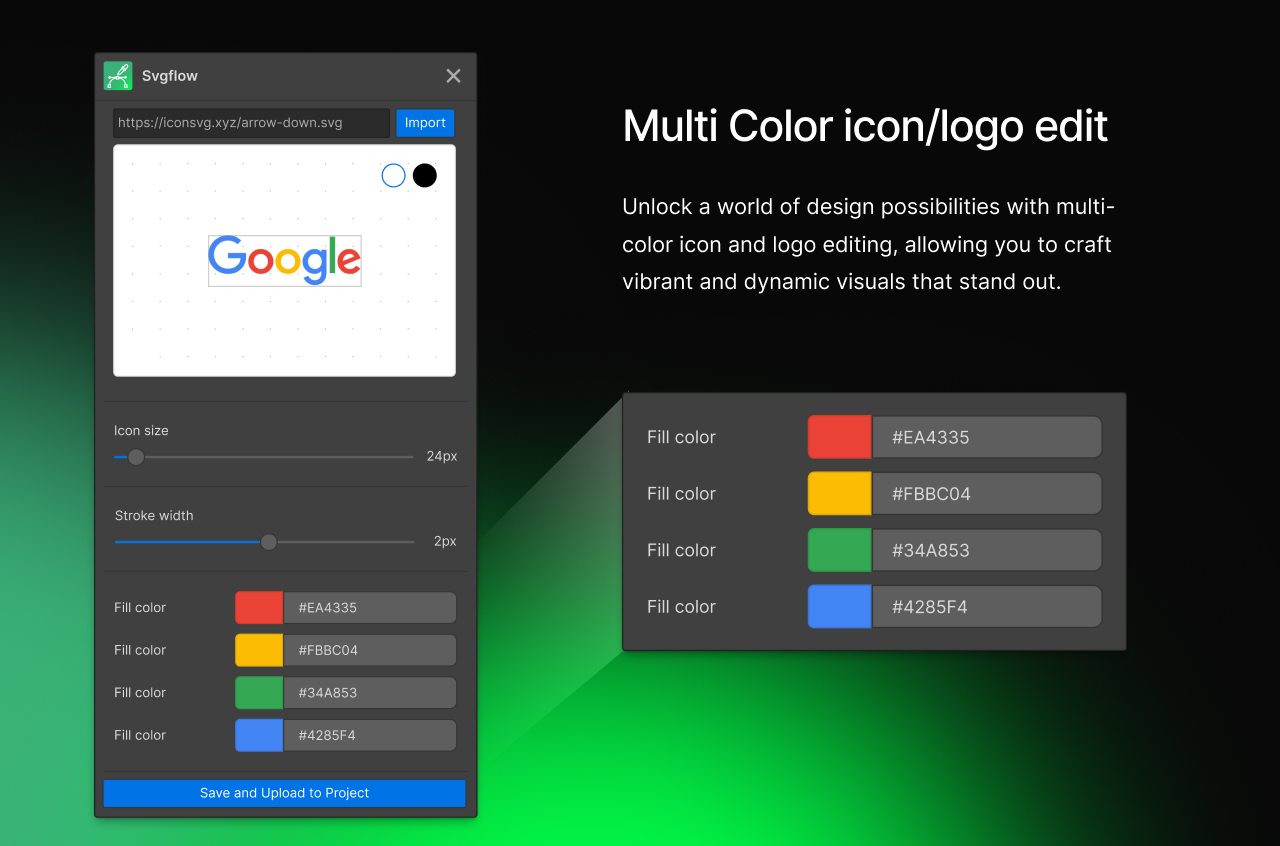 Multi Color icon/logo edit