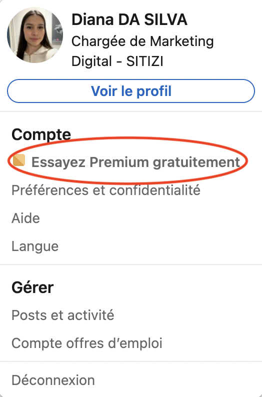 Linkedin premium - essai gratuit