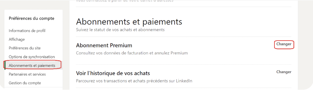 linkedin premium - abonnement 