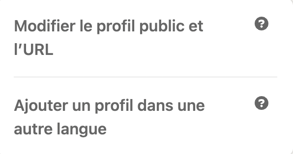  url profil linkedin custom menu