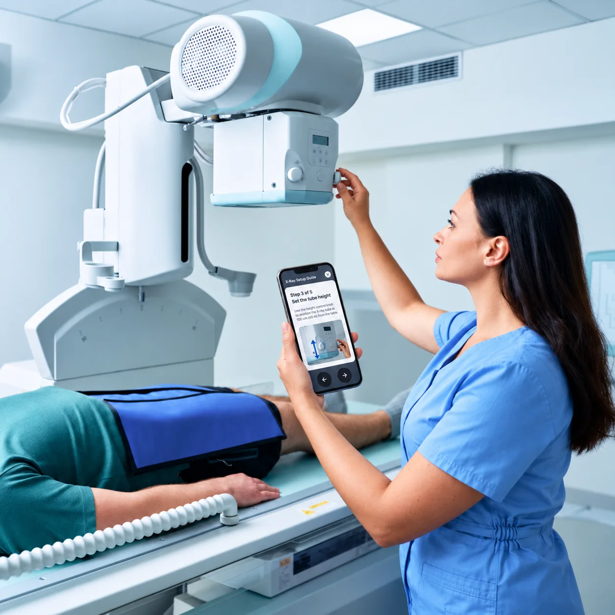 Mavenoid's Virtual Assistant and a man sanding a plank of wood"