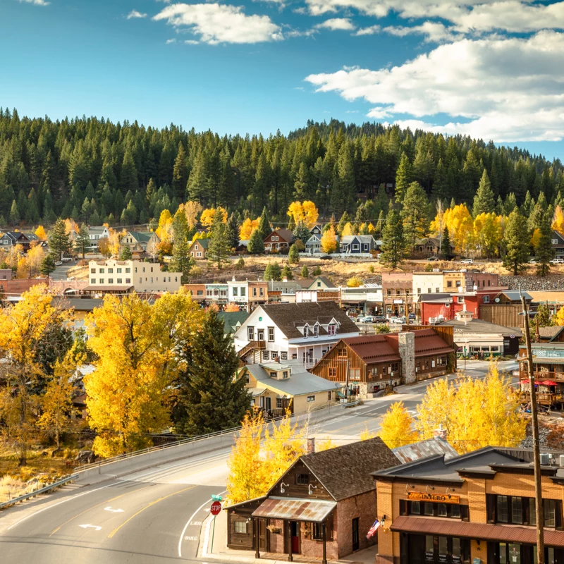 Downtown Truckee in Fall