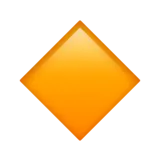 small orange dimond emoji from Apple
