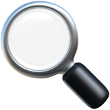 magnifying glass to the left emoji from Apple