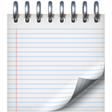 spiral notepad emoji from Apple