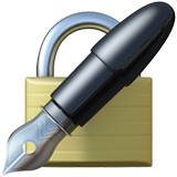locked within pen emoji from Apple