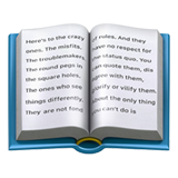 open book emoji from Apple