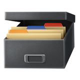 card file box emoji from Apple