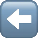 left arrow emoji from Apple
