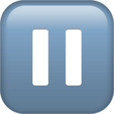 pause Apple emoji icon