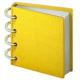 yellow ledger Apple emoji icon