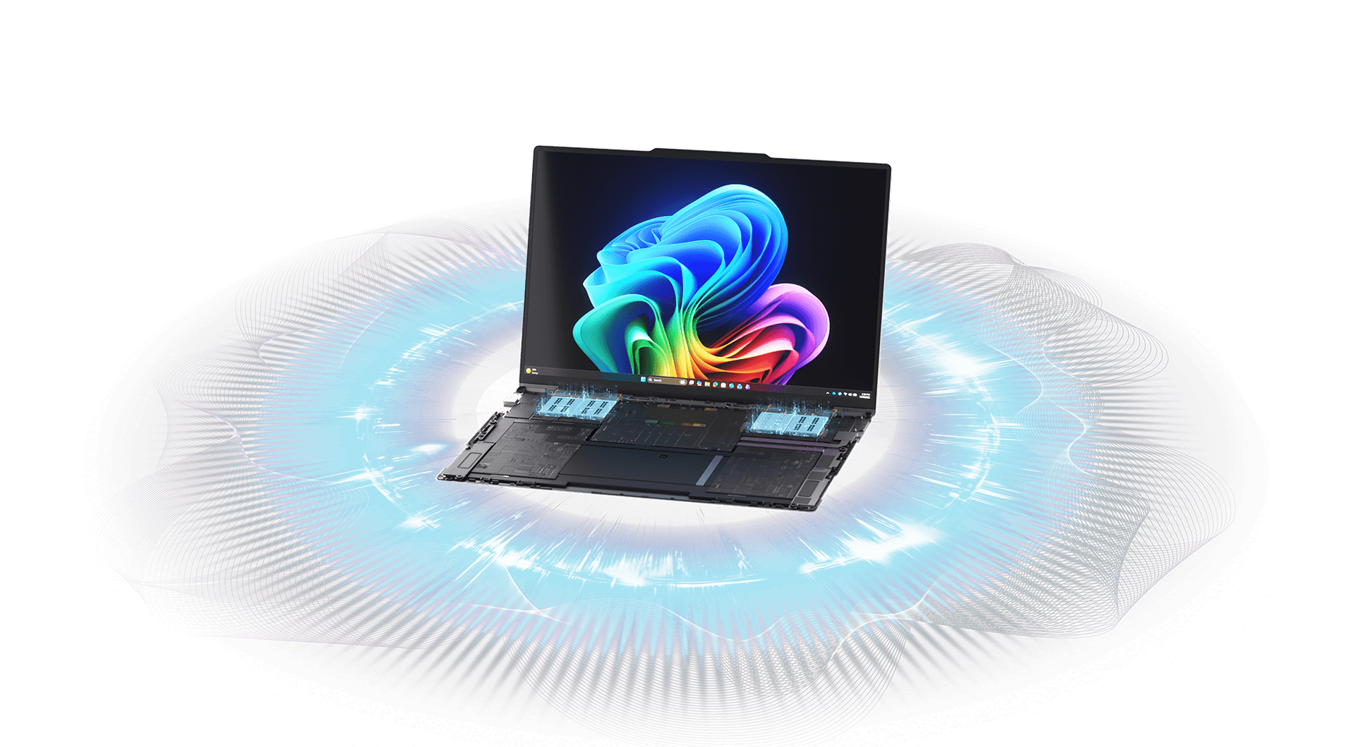 Lenovo AeroBlade concept notebook featuring AirJet solid-state cooling technology