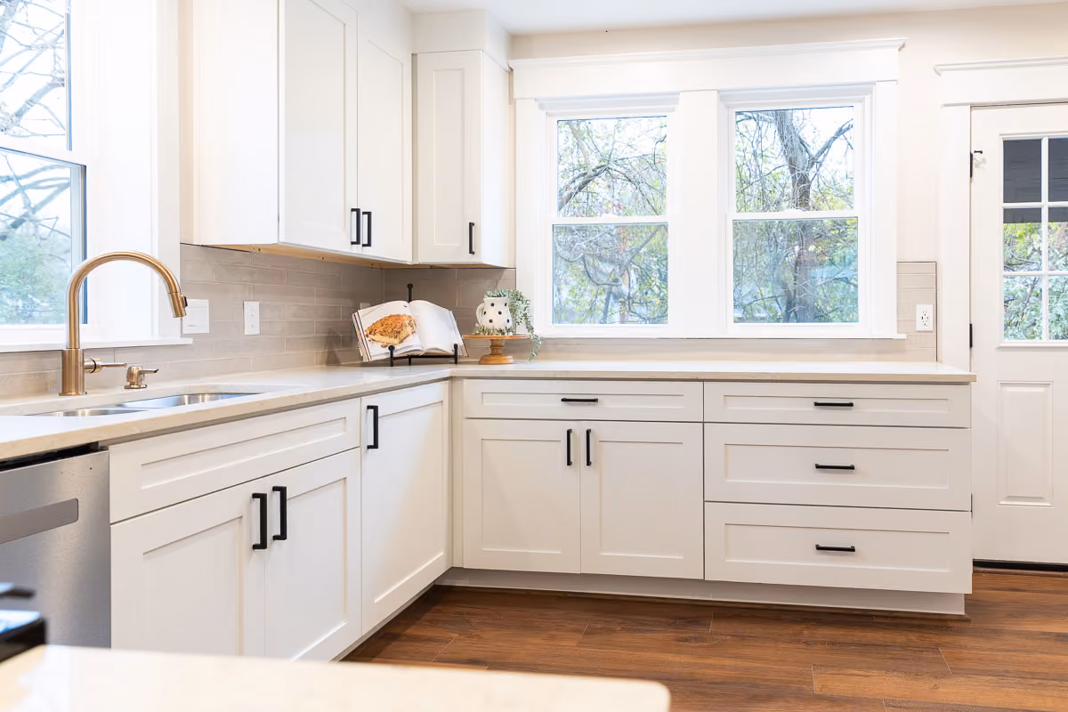 A professional kitchen restoration.