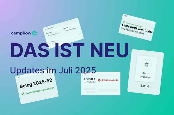 Neue Funktionen im Juli 2025 - Mehr Automatisierung und Übersichtlichkeit in der Kasse!