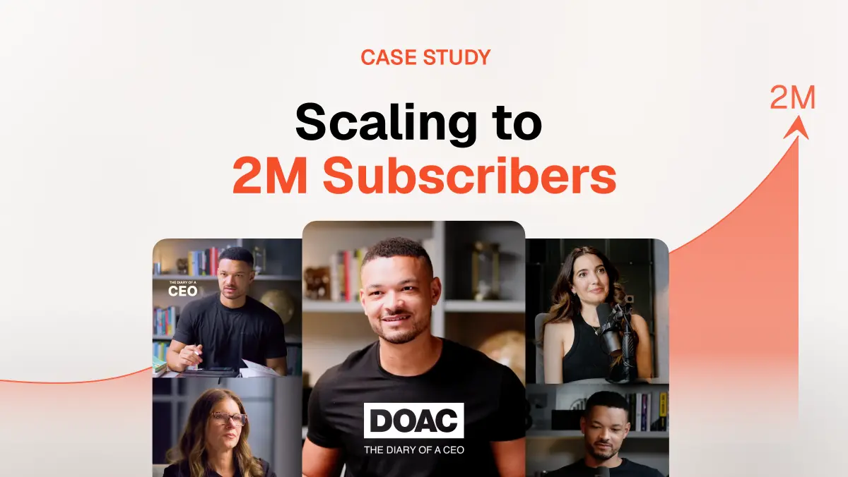 The Diary of a CEO: Scaling to 2M Subscribers with a Clips Strategy