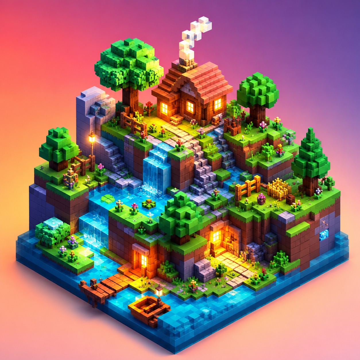 Voxel Art Video Generator