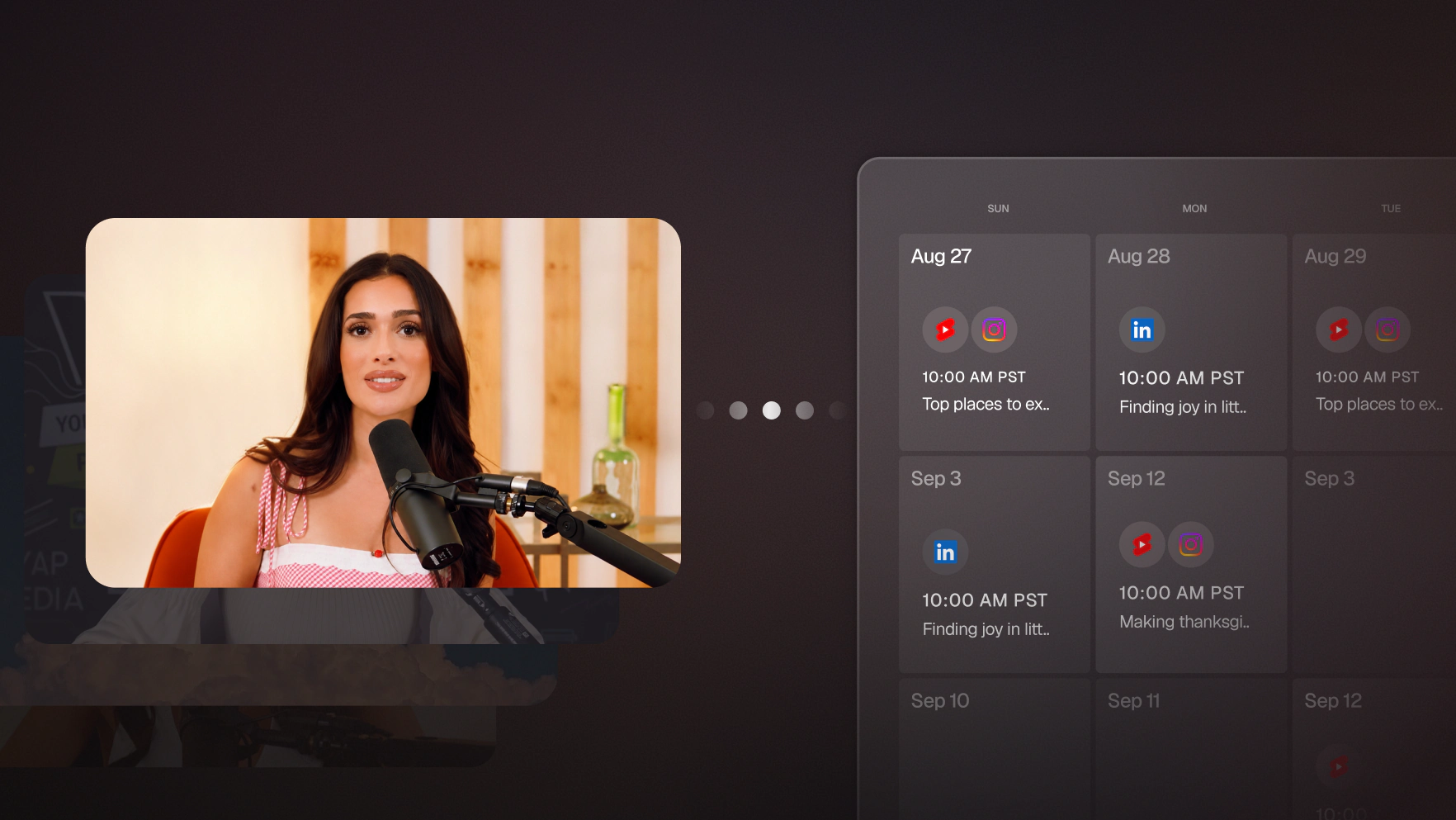 Schedule a month of videos in one command