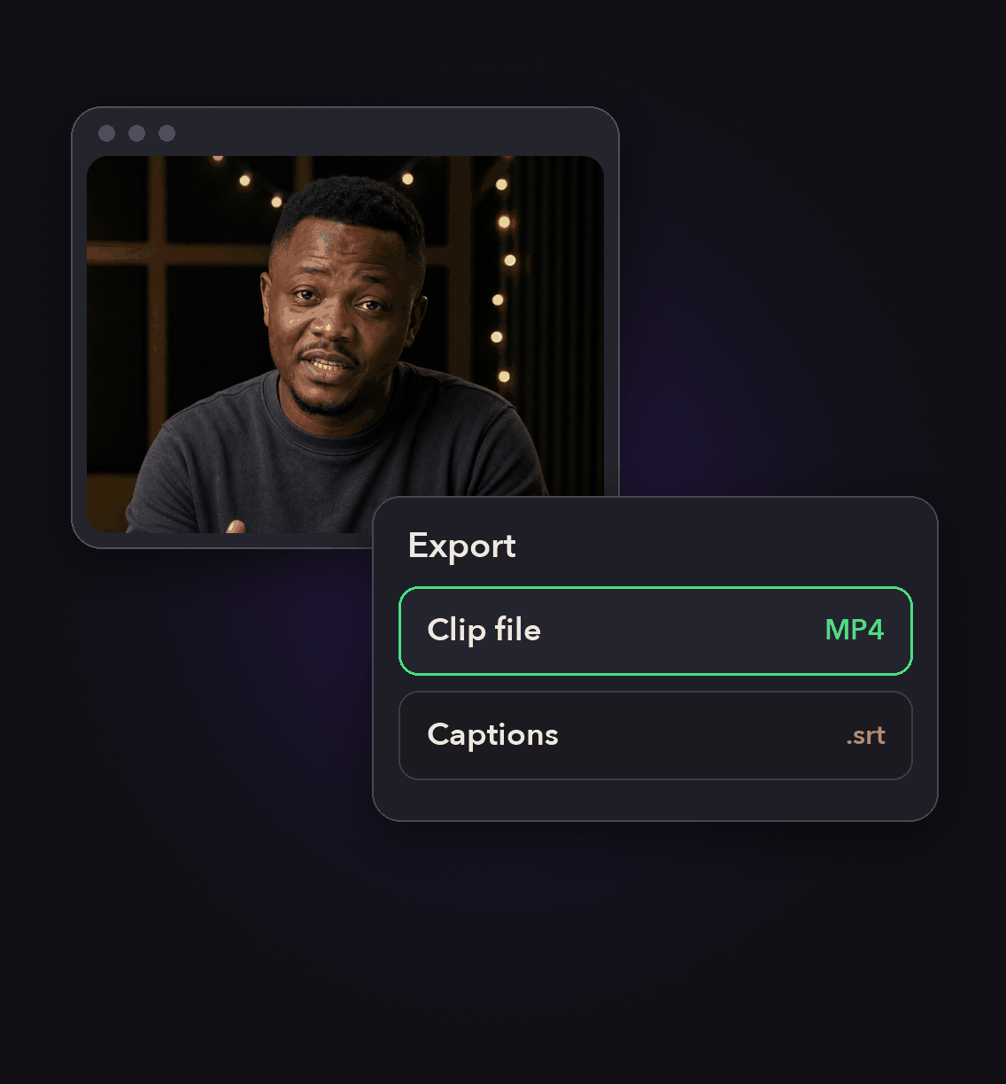 Get real files, not previews: export options for a finished clip