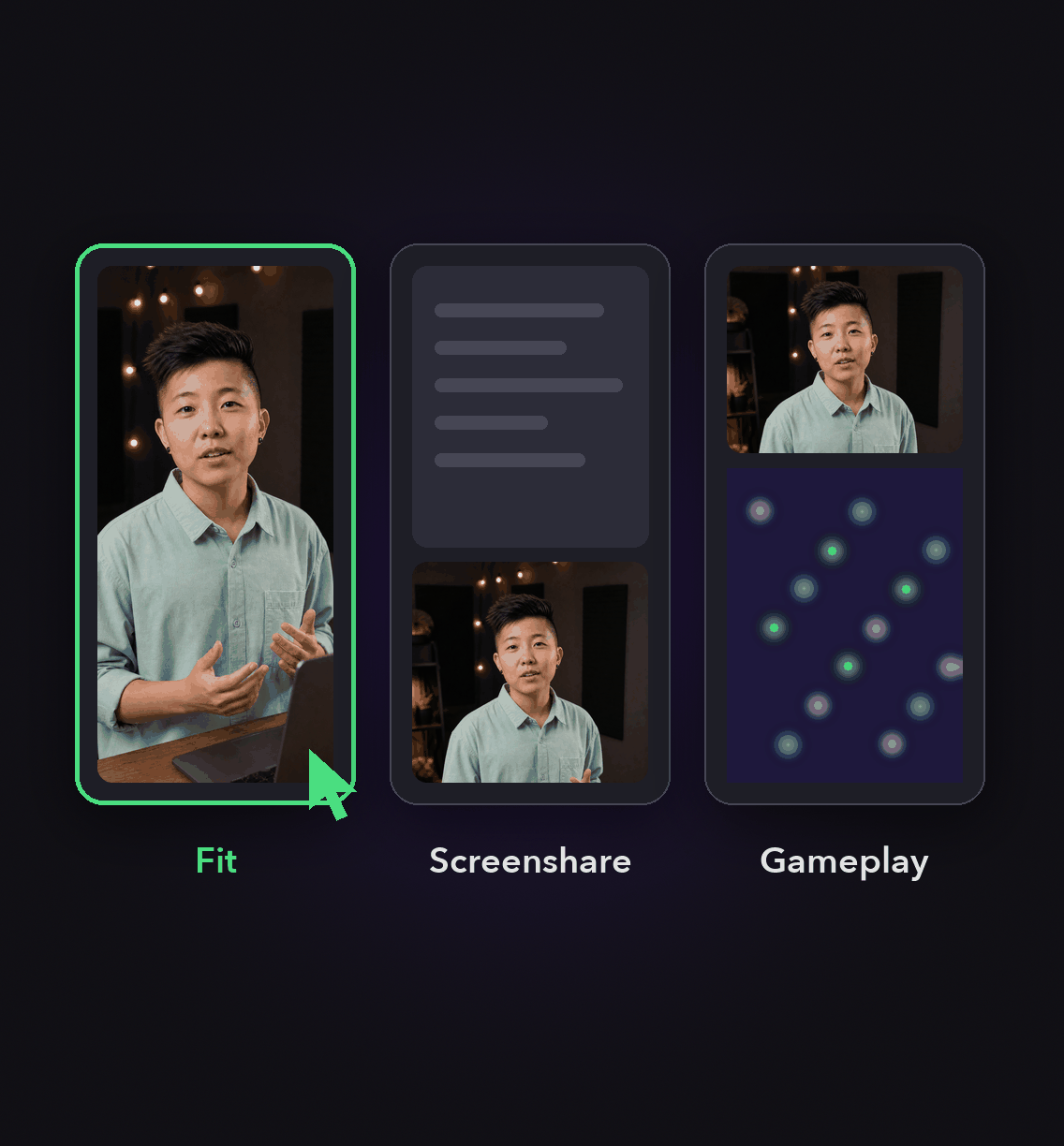 Render every aspect ratio you need: clip layout options side by side