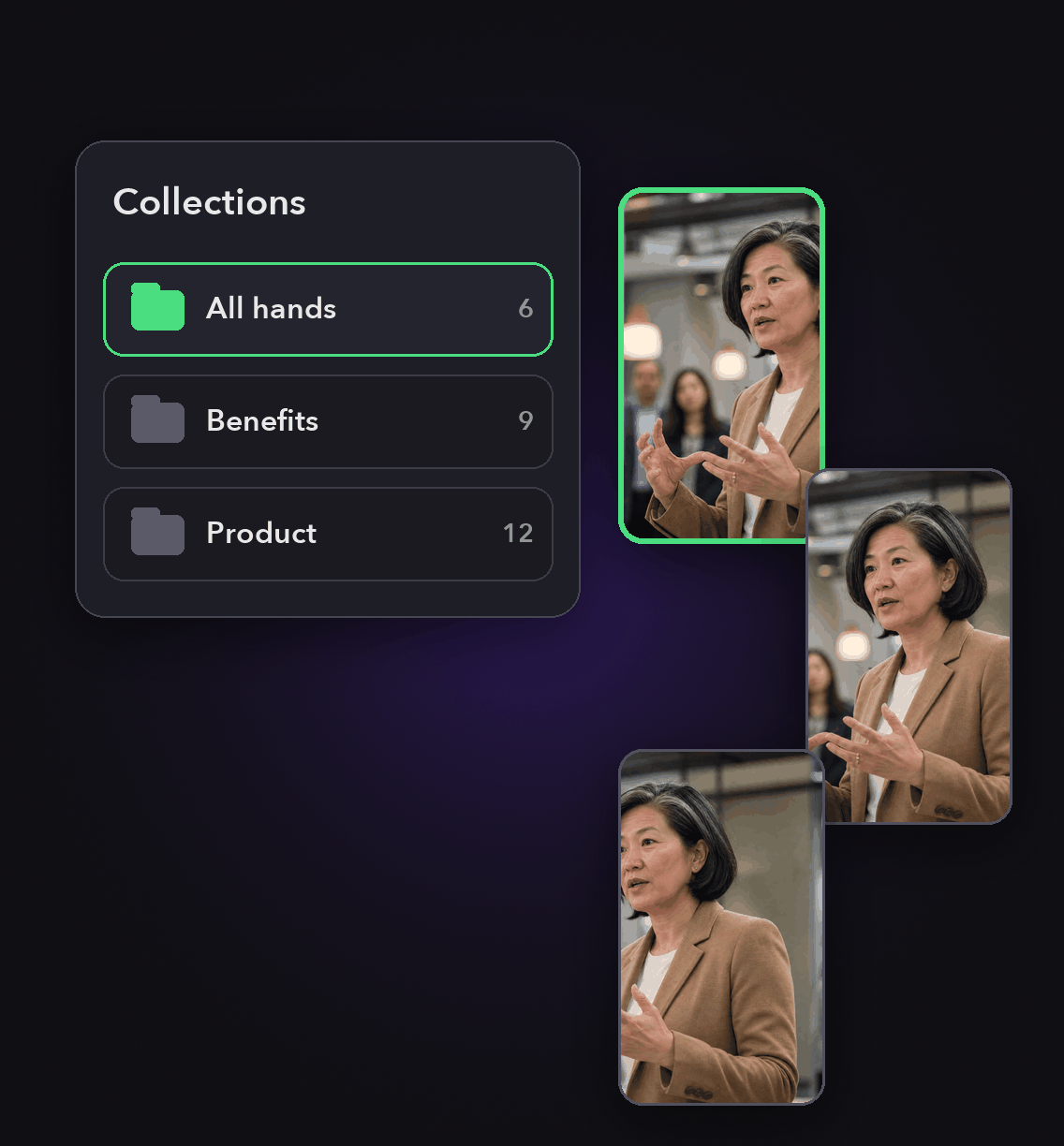 Make updates findable six months later: clips organized into collections