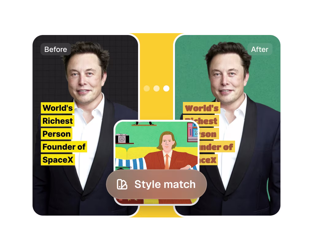 Match your video to any style you like