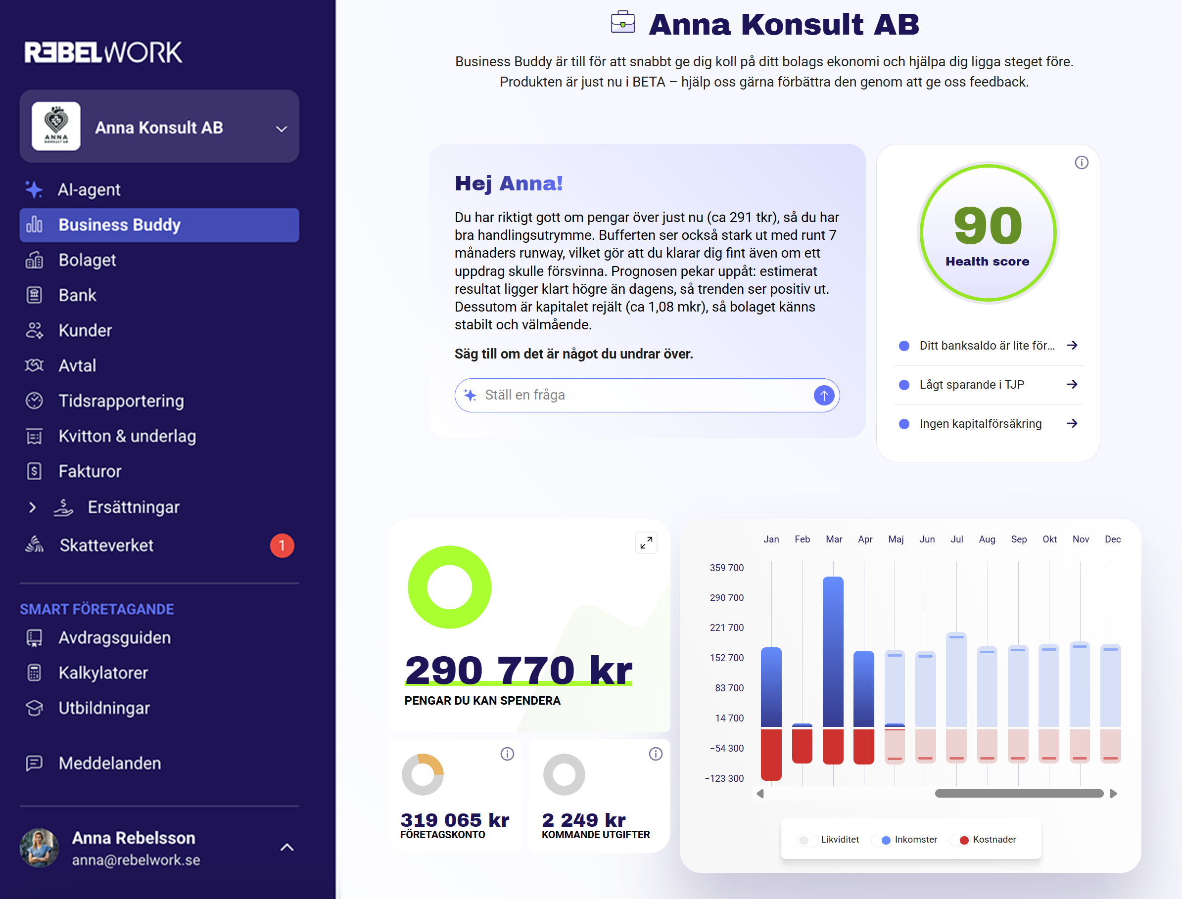 Business Buddy Dashboard