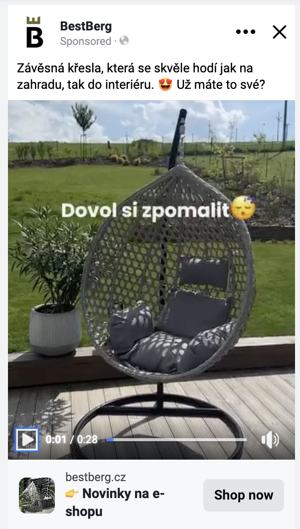 Přirozená videa – ukázka obsahu