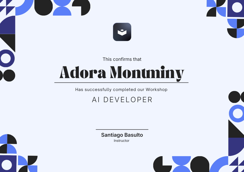 Certificate of completion