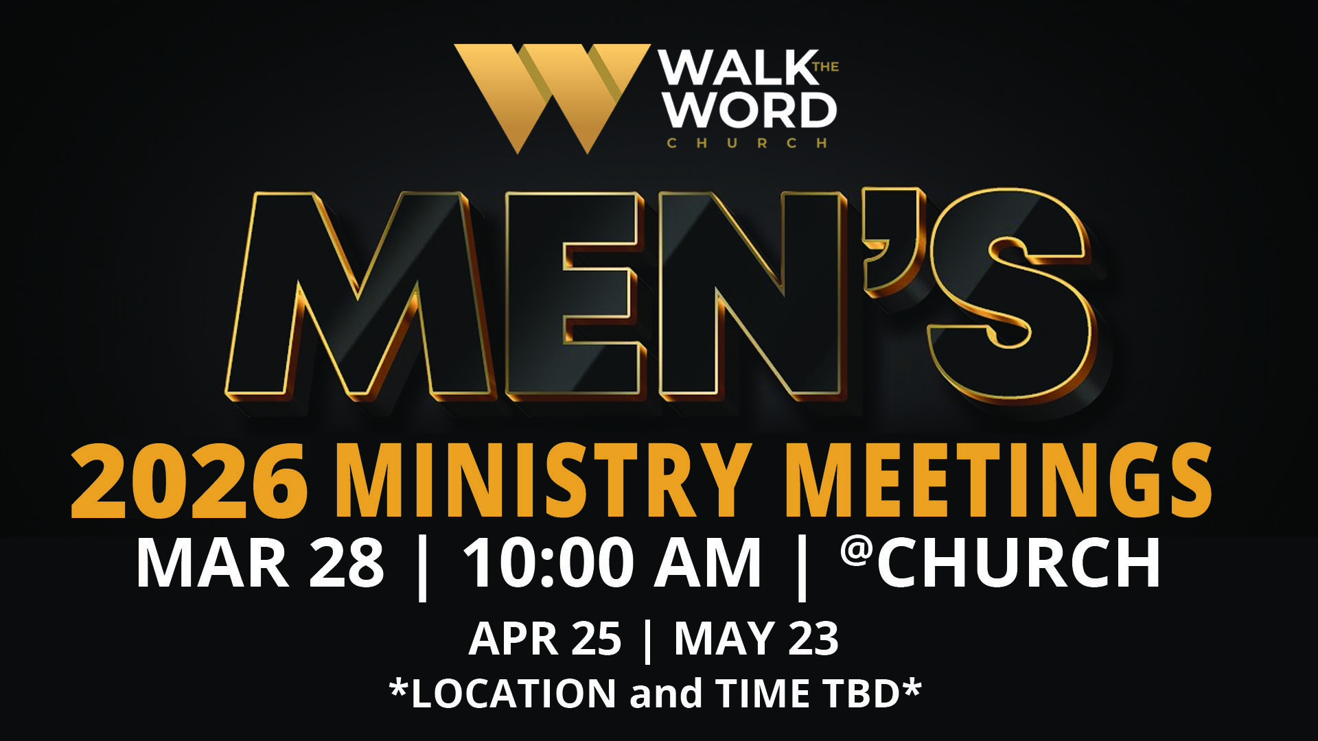 Men's Ministry Meeting | March 2026