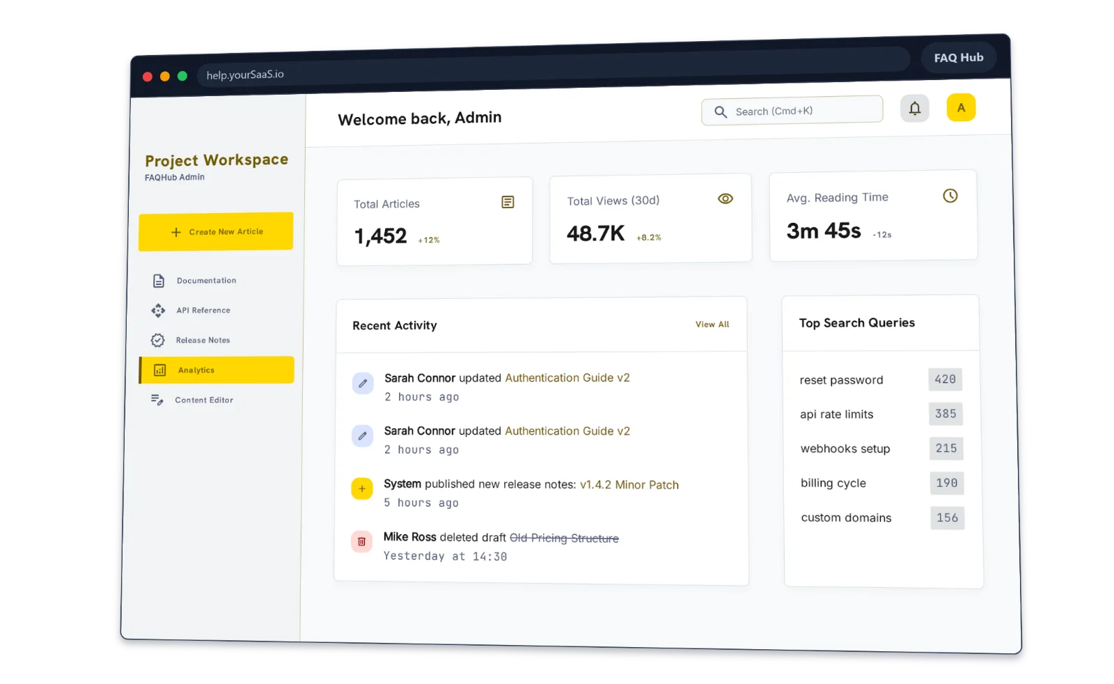 FAQ Hub support various hosting methods.